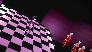 Hentai Ido com vários caras prontos pra gangbang brutal nela