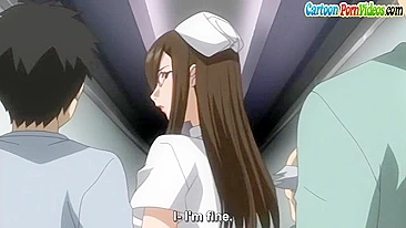 Enfermeira nua de tetas no hentai cavalgando pau e curtindo a carne no buraco