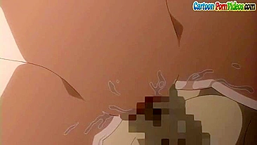 Enfermeira nua de tetas no hentai cavalgando pau e curtindo a carne no buraco