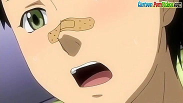 Enfermeira nua de tetas no hentai cavalgando pau e curtindo a carne no buraco