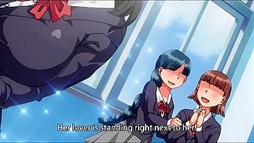 Adolescente anime de peitão levando marretada na xota depois de chupar pau