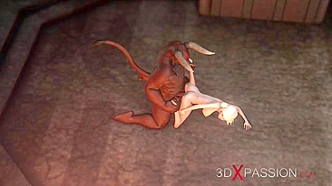 Pau de minotauro vai quase acabar com ela pra sempre, mas ela curte pra caralho