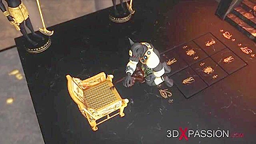 Foda hentai de Anubis com pau demoníaco em prazer HD real