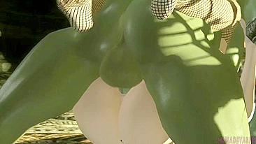 Ação hentai Nyotengu com minazinha sendo fudida como uma vadia de verdade