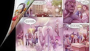 História futanari com anal hardcore e paus pingando em todo canto