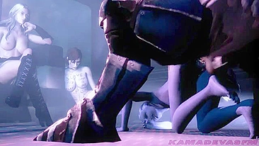 Beldade alien de Mass Effect fudida em vídeo hentai com muito taboo XXX