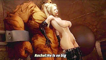 Ela tá bem vadia com decote sexy nesse hentai XXX de Resident Evil