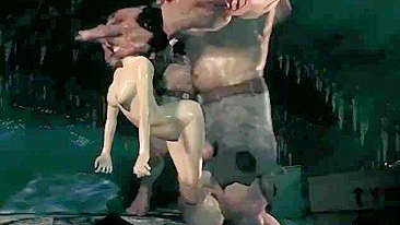 Hentai de Tomb Raider com Lara Croft levando foda poderosa