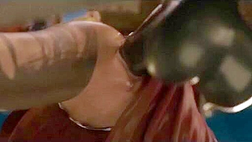 Supergirl hentai com vilão safado metendo forte na buceta dela