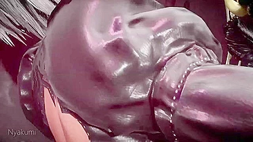 Vídeo pornô extremo com 2B e sua sede louca por porra