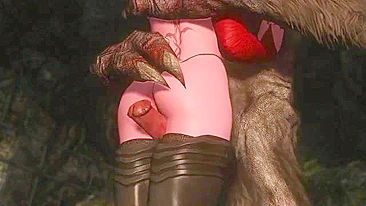 Elfa safada levando pauzão de monstro na bucetinha apertada