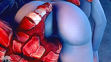 Peitões alienígenas deixam Liara inesquecível nesse pornô com PAUS VERMELHOS ENORMES