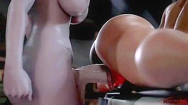 Outra obra-prima hentai futa com Shepard e Ashley Williams