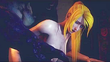 PAU DEMÔNIO vai invadir toda bucetinha hentai nessa cena quente pra caralho