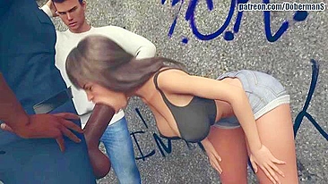 Experiência BBC hentai com policial mandona que fode com força