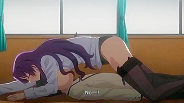 Colegial peituda se suja pra caralho numa cena hentai taboo quente