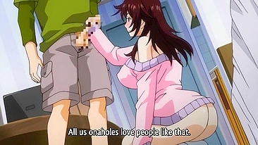 Melhor boquete de hentai com lábios safados, amor pelo oral