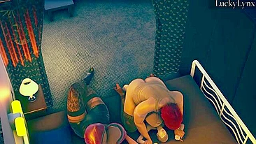 Duas gordinhas safadas vão dominar esse perdedorzinho de vez