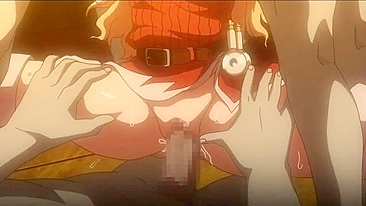 Loira peituda curte sexo selvagem com monstros tentáculos no hentai.