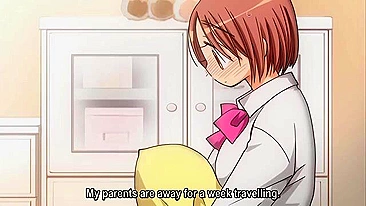 Colegial hentai curiosa pede pro aluno se masturbar e meter.