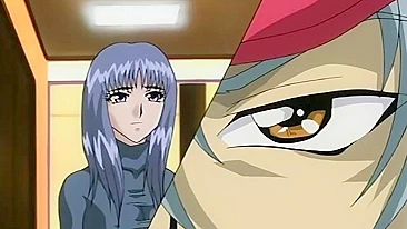 Brinquedo hentai enche a bucetinha apertada da garota com porra cremosa.