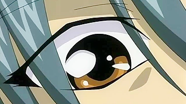 Brinquedo hentai enche a bucetinha apertada da garota com porra cremosa.