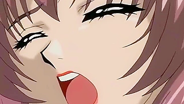 Brinquedo hentai enche a bucetinha apertada da garota com porra cremosa.