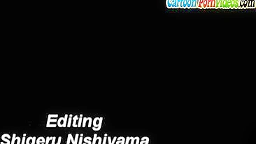 Ruiva peituda gozando hentai com lambida na buceta.