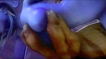 Coliseu da Luxúria - Orc de pauzão fode buceta molhada de elfa noturna enquanto minions torcem. #Hentai