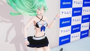 Ídolo teen japonesa presa na parede, enrabada por estranho. #Hentai