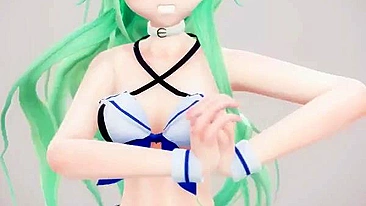 Ídolo teen japonesa presa na parede, enrabada por estranho. #Hentai