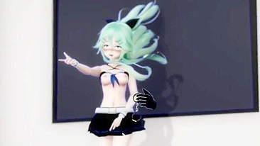 Ídolo teen japonesa presa na parede, enrabada por estranho. #Hentai