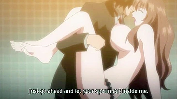 MILF tarada com buceta peluda fode forte no hentai.