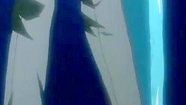 Gostosa hentai de peitos grandes fodida em bondage.