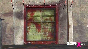 Cena hentai: mulher amarrada e penetrada por duas mascaradas.