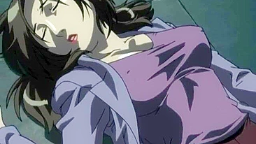 Cientista doente vira monstro com tentáculos e fode garotas peitudas em hentai.