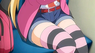 Adolescente hentai renascida sendo fodida no banheiro do trem.