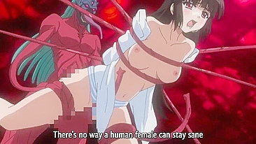 Sacrifício de Mouryou 1 - Gata hentai peituda engravidada por tentáculos de monstro.