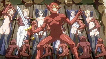 Saqueada por goblins hentai, amarrada e profanada.
