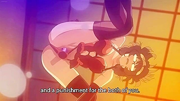 Vadia anime sexy amarrada e amordaçada com gozadas gigantes. #Hentai