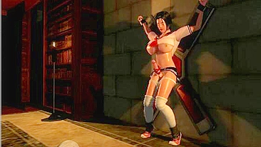 Adolescente hentai amarrada de colegial leva fisting.