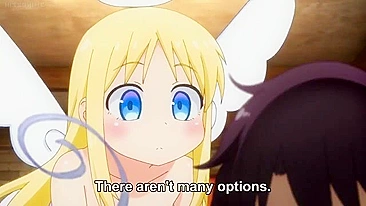 Cena de anime hentai com anjinho fofo sendo fodido por uma hiena tarada.