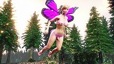 Dickgirl hentai aguenta pauzão no cuzinho apertado.