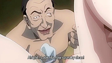 Professora japonesa sexy amarrada, cu cheio de dildos e gangbang em hentai.