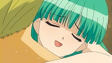 Professora fofa de hentai fica brava e molhada em gangbang.