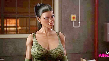 Futagirls em ménage 3D animado hentai cheio de ação.