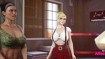 Futagirls em ménage 3D animado hentai cheio de ação.