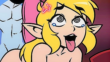 Hentai: Femboy abre o cuzinho pros tubarões pra salvar Zelda.