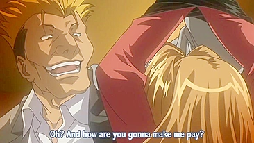 Presidente de turma chantageada, amarrada e estuprada com força em hentai.