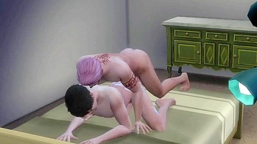 Sukuna lambe e fode o cu gay 3D do Megumi em cena hentai.